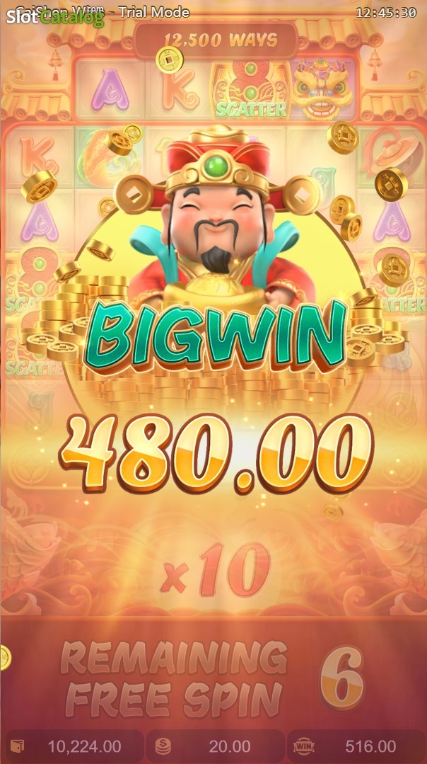 Cai Shen Fishing, slot temático chinês, caça-níqueis Cai Shen